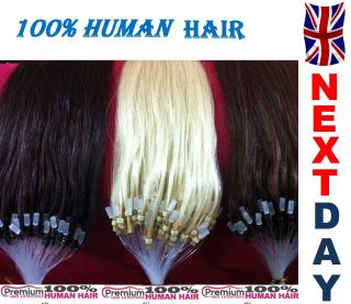   Micro Ring 100% Remy Human Hair Extensions, 0.5g/Strands, Grade AAA