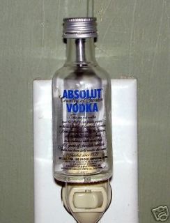 Absolute Vodka Mini Liquor Bottle Night Light Nite Lite