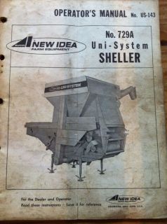 New Idea 729A Uni System Sheller Operator Manual US143