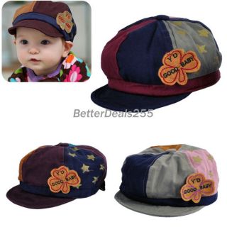   Cute Cool Toddler Newsboy Mixed color Baseball Cap Beanie Hat Infants
