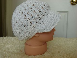 Newsboy Crochet Hat cap baby newborn young child S M L