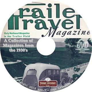 Travel Trailer {Camping} Magazines of the 1930s on DVD