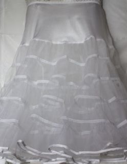New Knee Length Crinoline Petticoat Square Dance Costume Organdy Net 