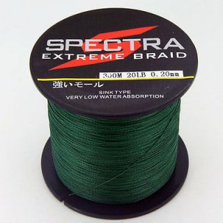 ePacket to USA)4 STRANDS SUPERSTRONG 300M 20LB DG DYNEEMA BRAID 