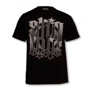 Skin Industries CSI Mens Short Sleeve Tee Black Cotton Graphic T shirt
