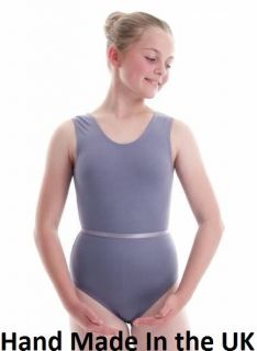 All Colours Ballet Dance Sleeveless Cotton Lycra Leotard + Belt KDR007 