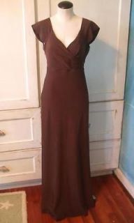 395 JCREW Cecelia Silk Dress 4 Espresso New Gown