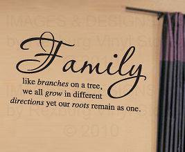 Vinyl Wall Decal Art Quote Inspirational Family Sticker Tree Together 