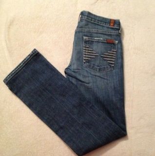 For All Mankind Straight Leg Jeans. Size 27. Style P193055U 055U 