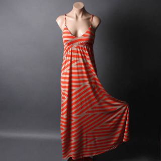 Asymmetric Graphic Urban Summer Stripe Casual Lounge Long Maxi Dress 