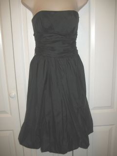 Davids Bridal black evening gown strapless, size 2 EUC