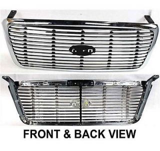 New Grille Assembly Grill Chrome Ford F 150 F150 Truck 2009 2008 2007