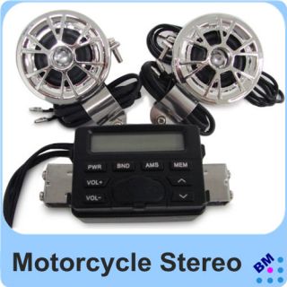 Motorcycle UTV ATV Bike Audio Radio FM Stereo for iPod  AUX 2 