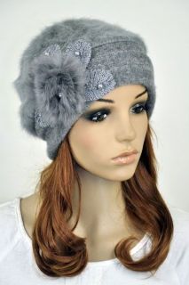 M39 Winter Wool & Rabbit Fur Fashion Ladys Dress Hat Beanie Cap 