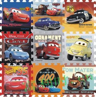   play Foam Floor Puzzle Mat Disney Pixar car Macqueen jigsaw & 2 eraser