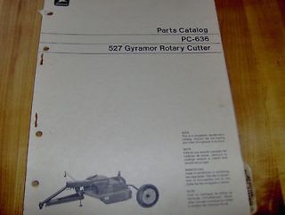   Deere 527 Gyramor Rotary Cutter Mower Parts Catalog Manual Brush Hog