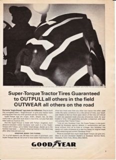 Goodyear Super Torque Tractor Tires 1964 Print Ad