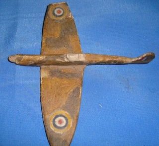 Old Vintage Wooden Plane Model Glider Plane from India 1960 Very Rare