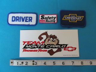 MONTE CARLO CHEVROLET RACING PATCH DECAL TAZ THUNDER TOUR CHEVY DRIVER 