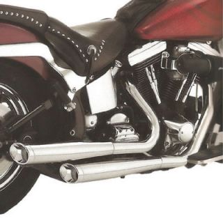 New BUB 7 Slip On Exhaust Harley Softail FXSTD/FLST Fatboy 07 10