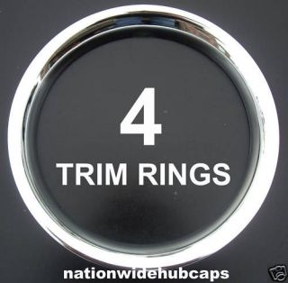 NEW 16 CHROME Steel Wheel Trim Rings Beauty Rims Glamour Ring Rim 