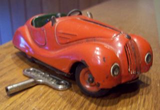   Schuco Examico 4001 Tin Wind Up Toy Car Made In Germany Needs Repair