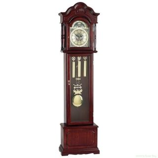 Edward Meyer Grandfather Clock Beveled Glass Features 31 day Movement 