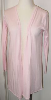 Pete & Greta Pink Powder Wrap Jacket Top Long Sleeves Lightweight Size 