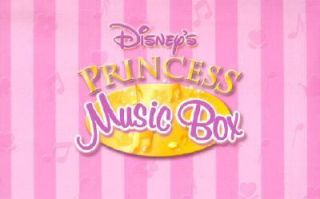 Disneys Princess Music Box With Five Books and a Necklace Inside by 