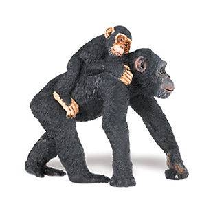 Safari #295929 Chimpanzee with Baby, Toy Collectible Chimp