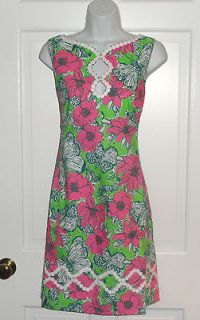 NWT LILLY PULITZER NEW GREEN BLOOMIN CACOONIN ADELSON SHIFT DRESS 14