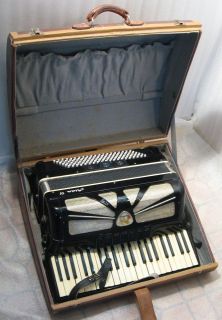   vintage piano accordion LIGNATONE AIDA IV 120 bass keys concertina