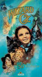 THE WIZARD OF OZ   50TH ANNIVERSARY EDITION VHS TAPE WITH PAMPHLET 
