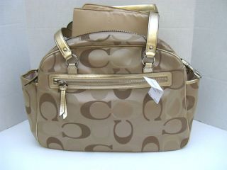 NWT COACH ADDISON 3 Color Signature Baby Diaper Multifunction Tote Bag 