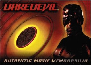 Daredevil Memorabilia Costume Card of Ben Affleck as Daredevil