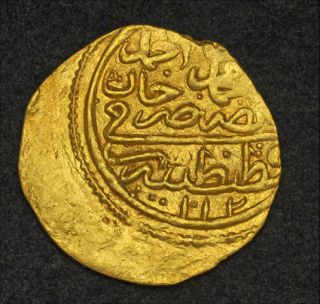 1603, Ottoman Empire, Ahmed I Bakhti. Sultani Altin Gold Coin. Off 