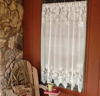 Heritage Lace WOODLAND Panel, 60x63   Choose from White or Ecru