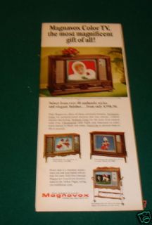 1966 Magnavox Color TV Console Television Best Gift Ad