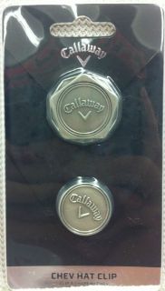 NEW Callaway Chev Magnetic Golf Hat Clip with Callaway Ball Marker 