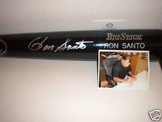 Ron Santo Chicago Cubs Signed Bat Engraved