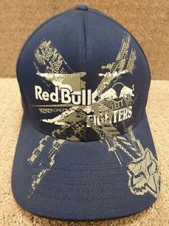 Fox Red Bull X Fighter Mens Hat Flex Fitted Expose