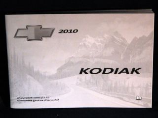 2010 Chevrolet Kodiak Factory Owners Manual 10 New