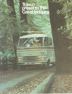 1966 ? Dodge TRAVCO RV Motorhome 210 Brochure / Catalog