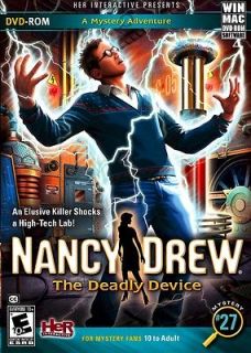 NANCY DREW 27 THE DEADLY DEVICE PC & MAC GAME XP VISTA WIN 7/8 BRAND 