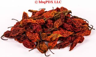   Sun Dried GHOST PEPPERS Fresh BHUT JOLOKIA Chili Pepper Seed Pods