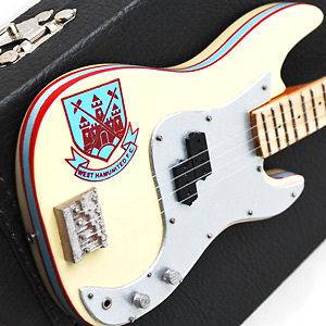 Miniature Guitar Steve Harris Iron Maiden Bass + Case