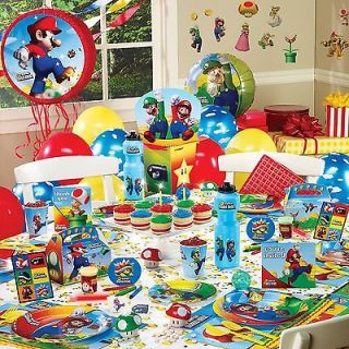 Super Mario Bros. Birthday Party Supplies Tableware Favors   YOU PICK