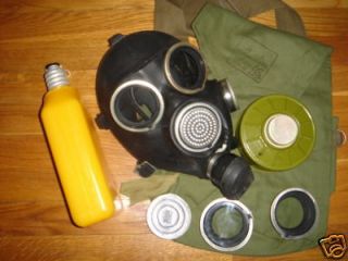 Russian USSR millitary black rubber gas mask GP 7V, new