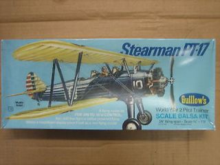 Guillows Stearman WWII Pilot Trainer Balsa Model Kit# 803
