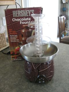 HERSHEYS Stainless Chocolate Fondue Fountain 3 Tiers GREAT CONDITION